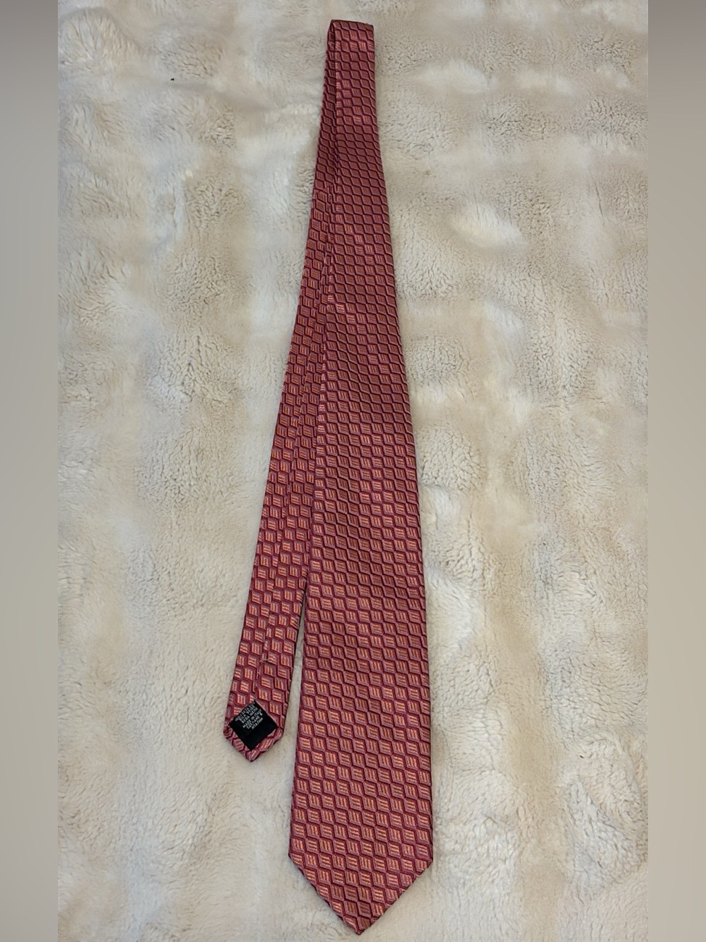 Boss Red Geometric Silk Tie